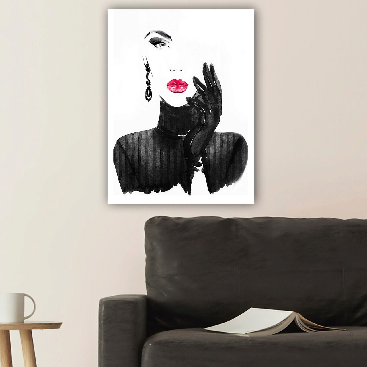 Tablou decorativ, 460140547_70100, Cadru: 100% LEMN (grosime: 3 cm), Multicolor - imagine 4